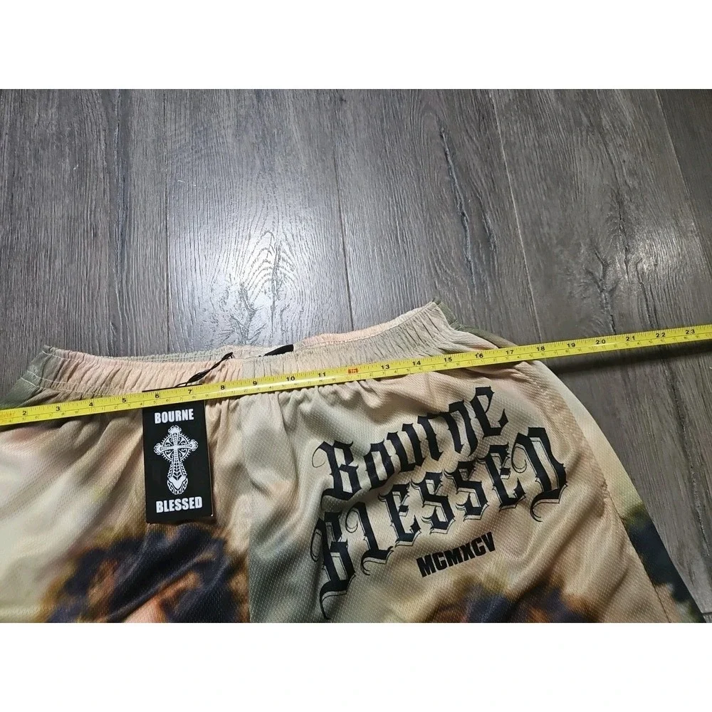 BOURNE BLESSED Angels All Over Print‎ Mens 2XL Shorts W/liner New With Tags 1329